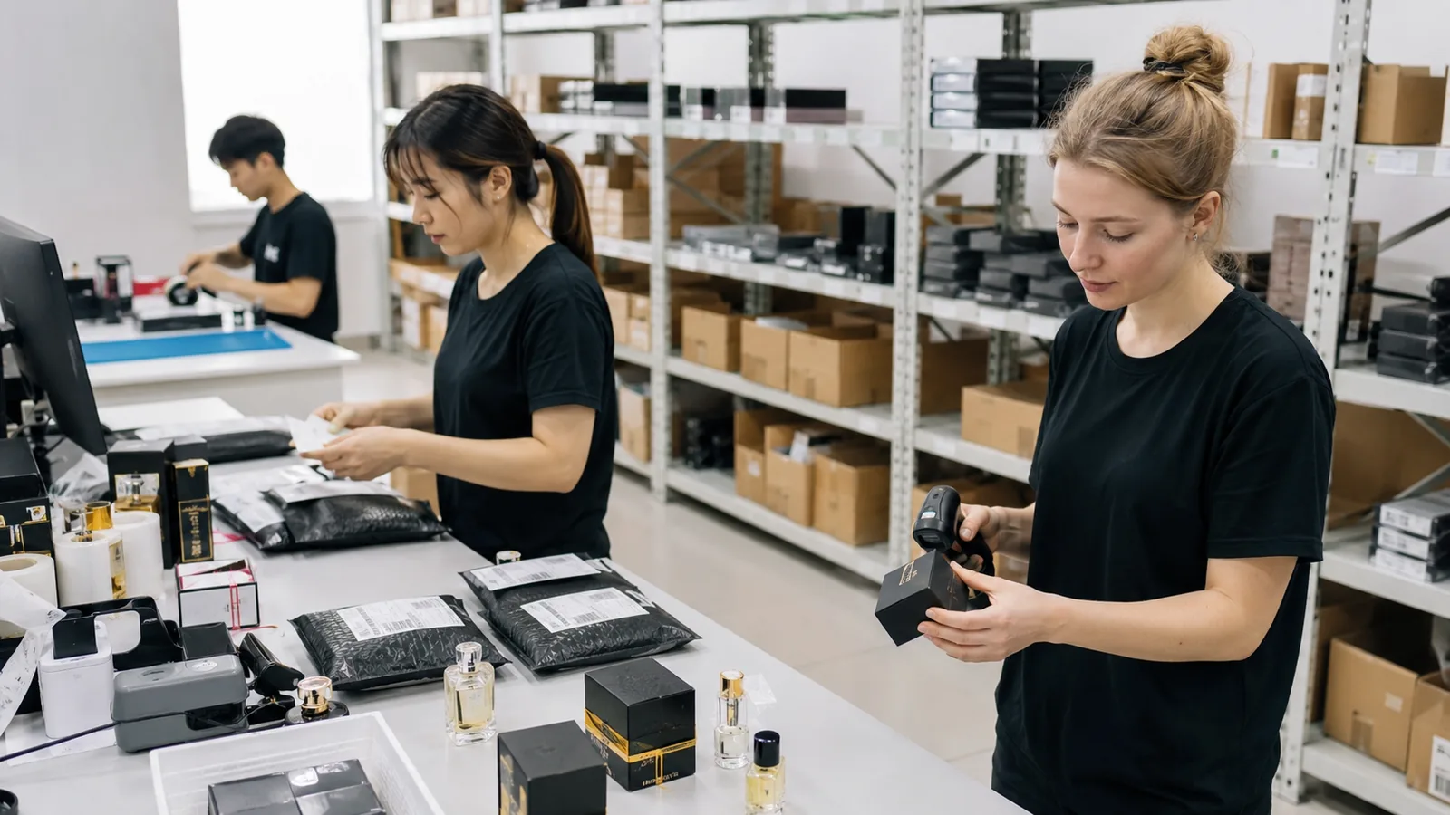 Emballage et vérification de commande