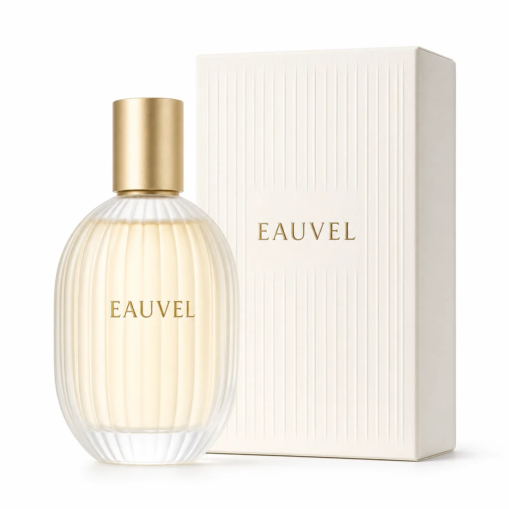 EAUVEL Lumiere Blanche perfume bottle and box