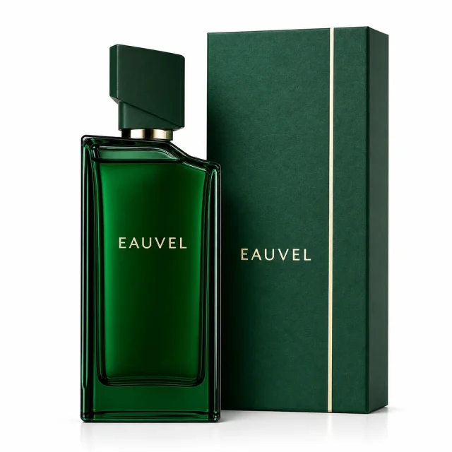 EAUVEL Jardin Vert perfume bottle and box