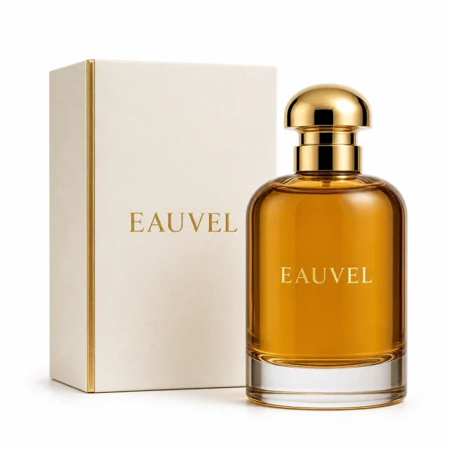 EAUVEL Ambre Solaire perfume bottle and box